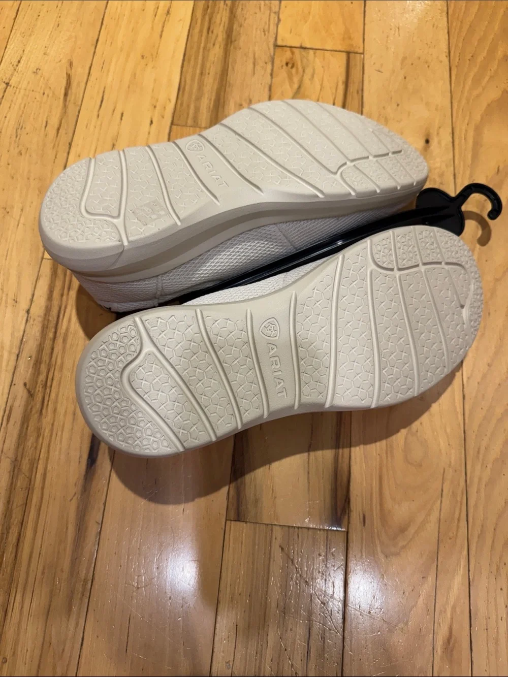 Ariat Cream Knit Slip-On Shoes with Flag Lining